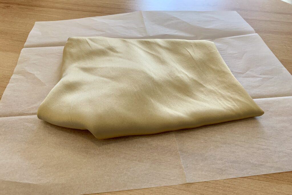 silk wrap with acid free paper